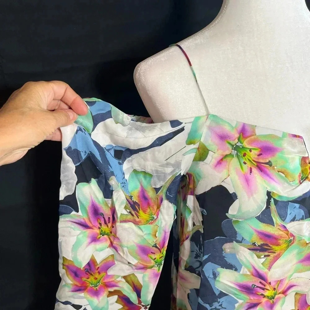 Silk cold shoulder